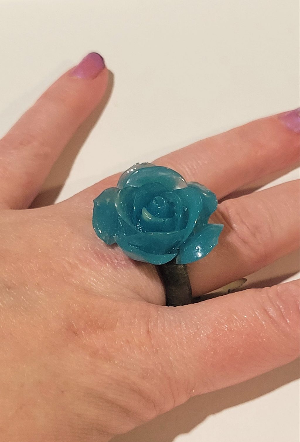 Resin Rose Rings