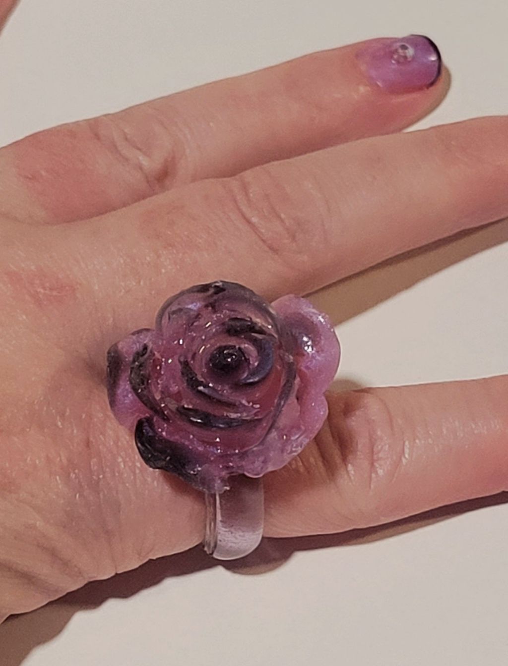 Resin Rose Rings