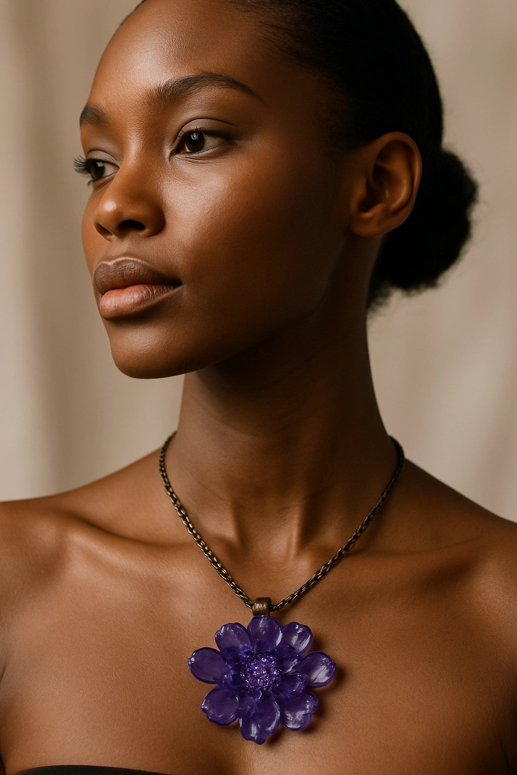 Crystal Chrysanthemum Pendant