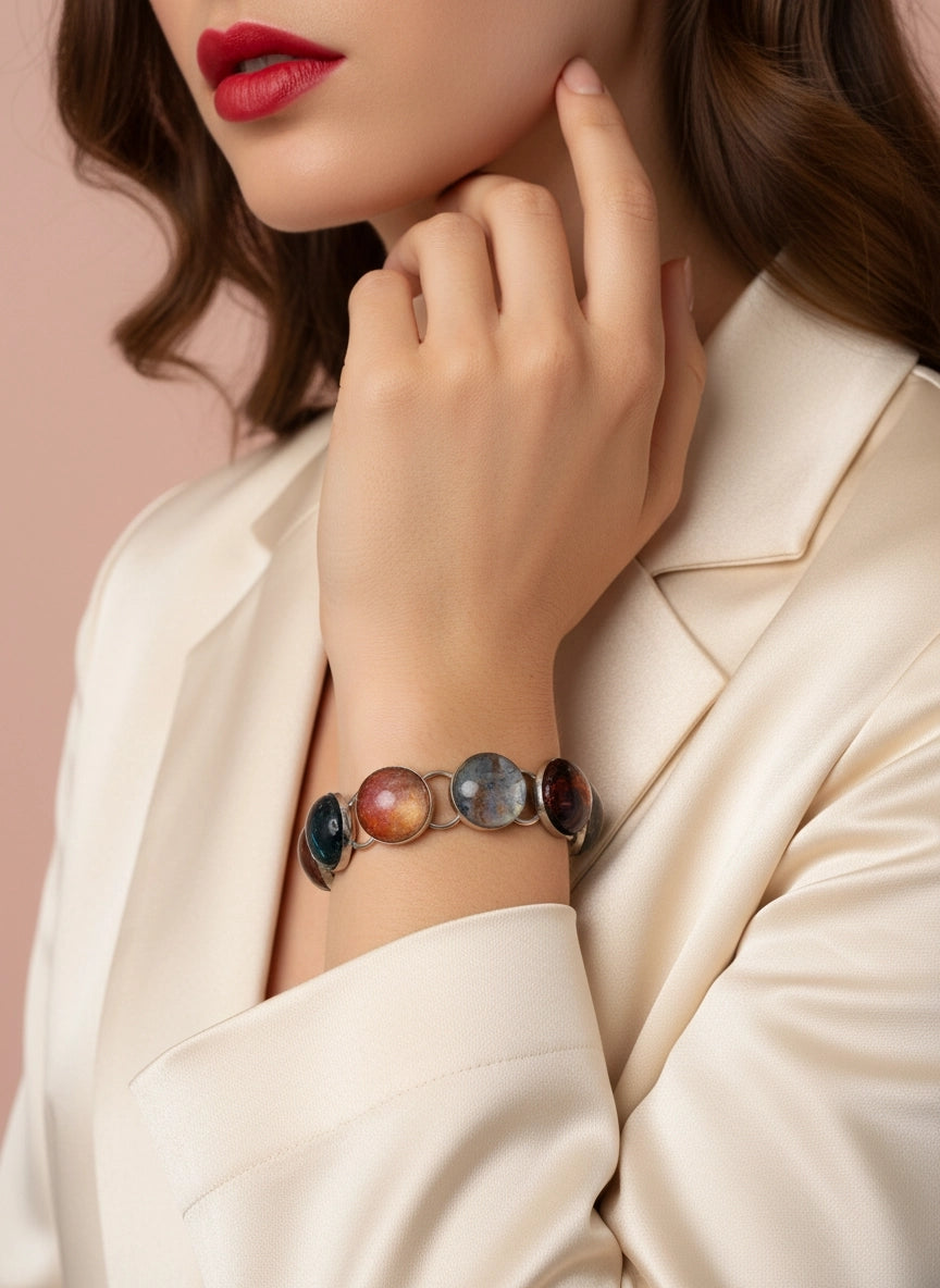 Hand-Poured Chakra Energy Bracelet