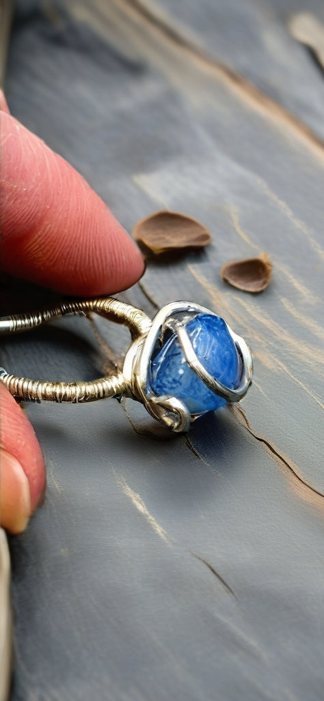 Blue Agate Ring