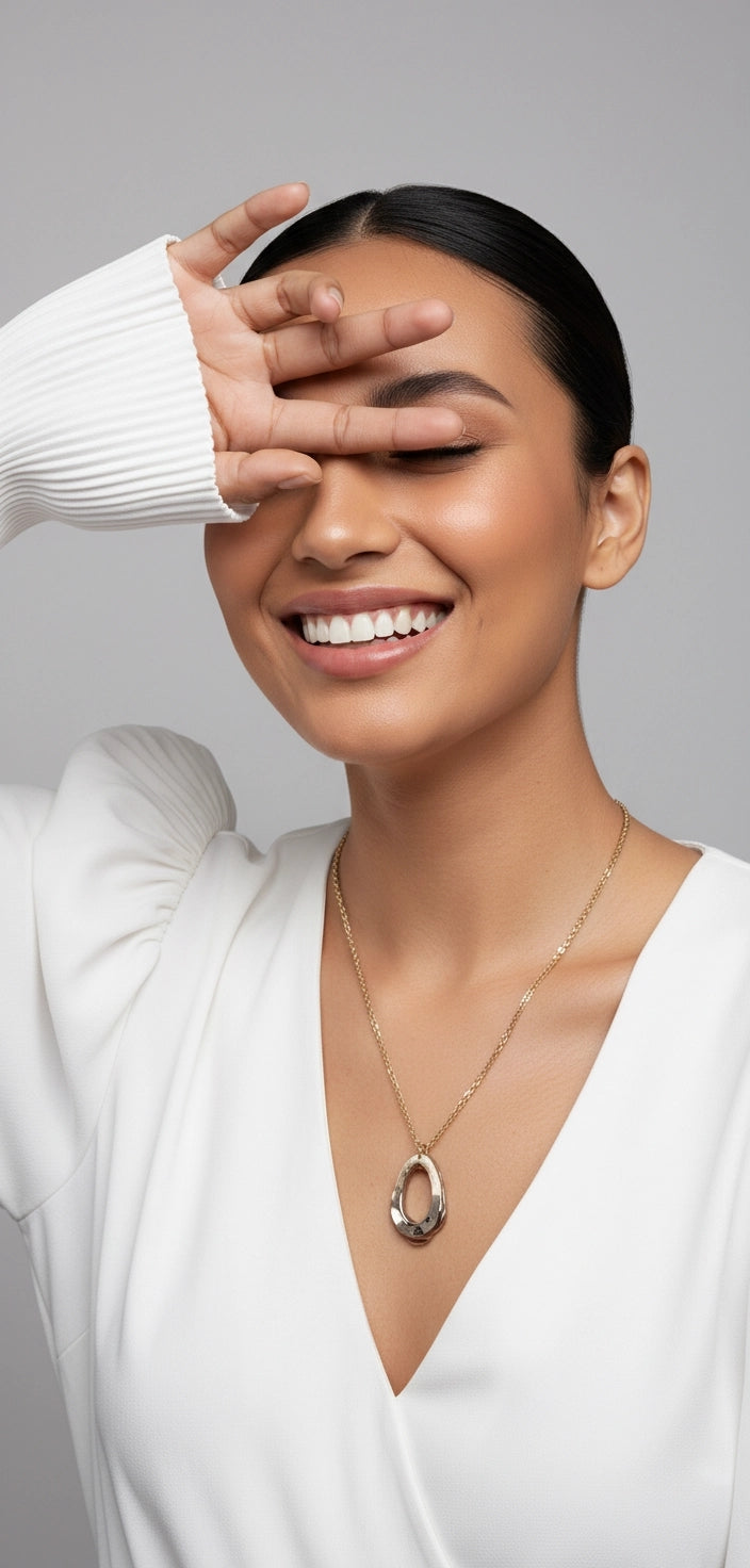 Frosted Teardrop Pendant