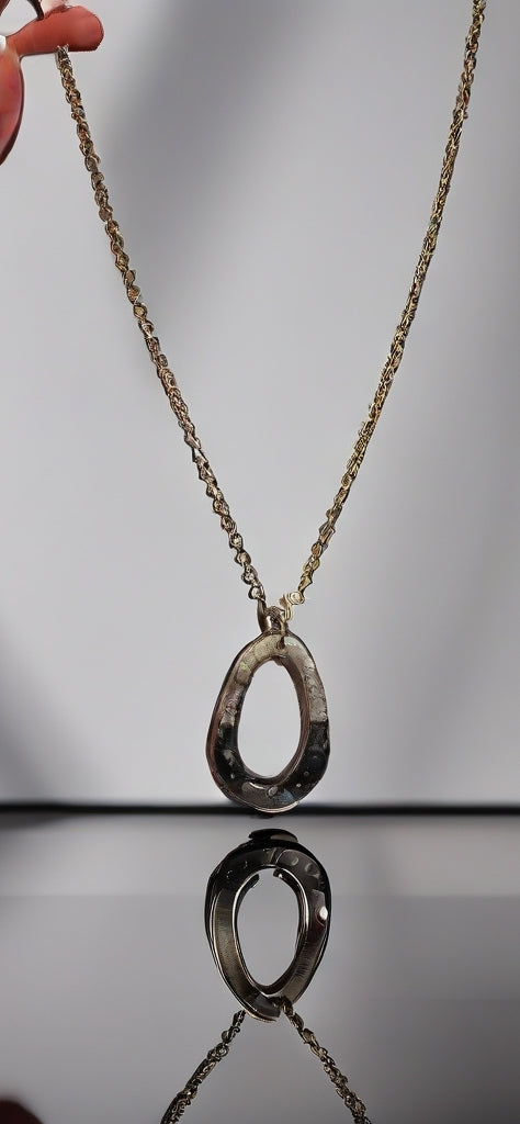 Frosted Teardrop Pendant