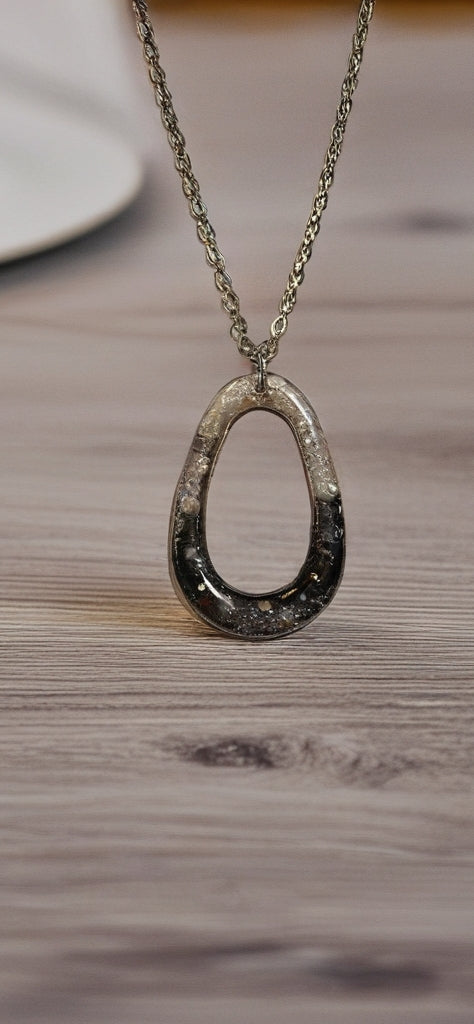 Frosted Teardrop Pendant