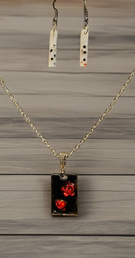 Gothic Rose Jewelry Set