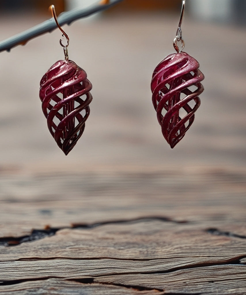 3D Teardrop Earrings