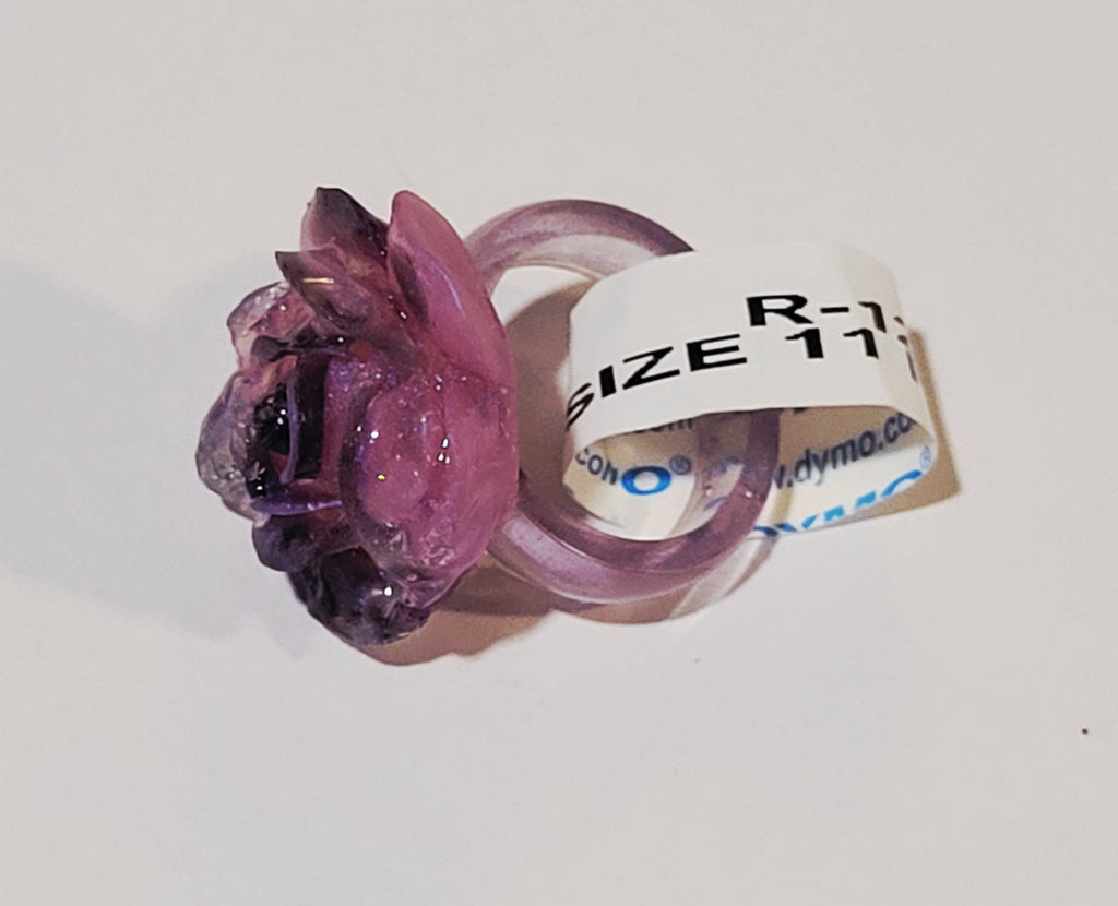 Resin Rose Rings
