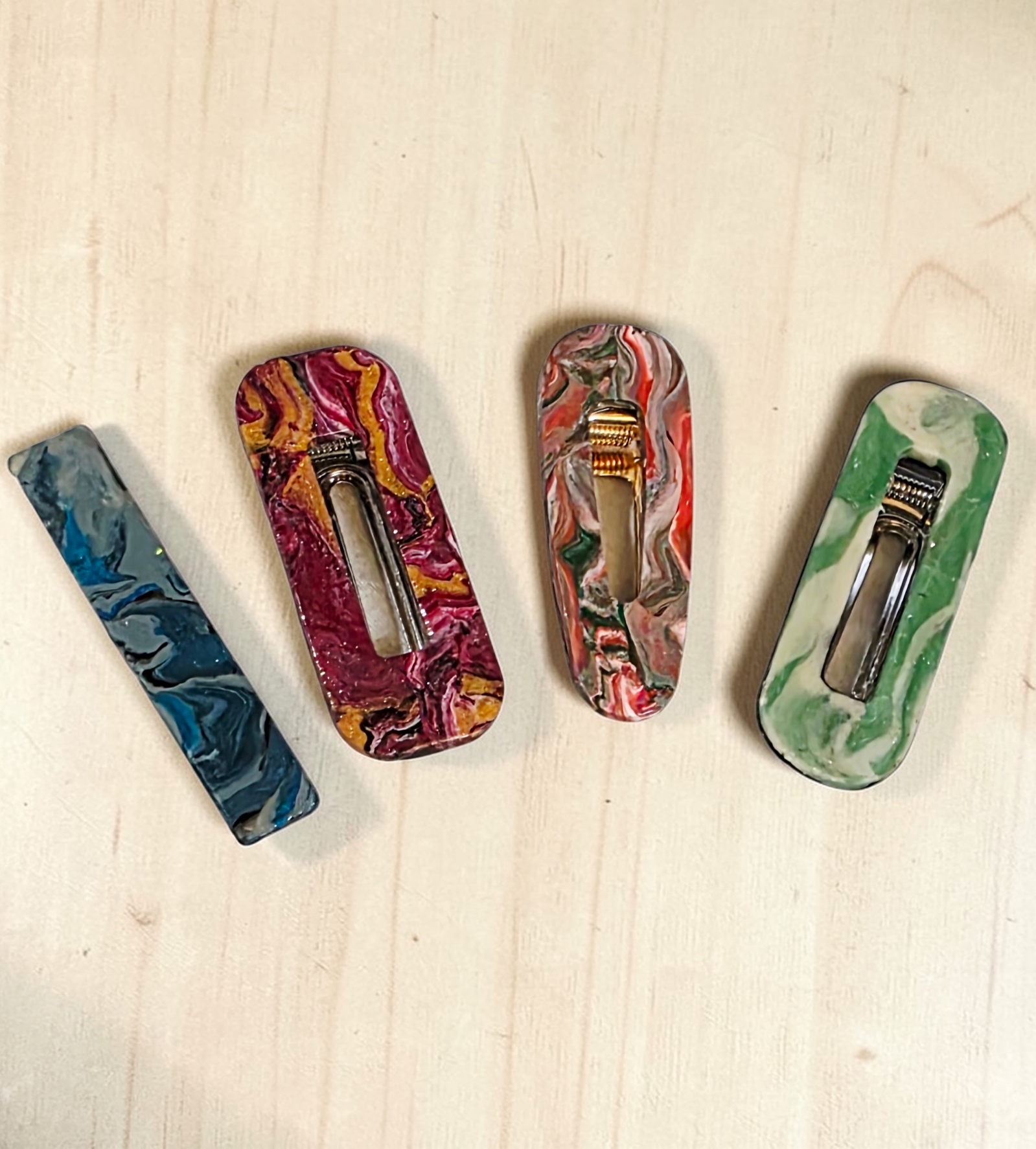 Marbled Muse Barretts Set