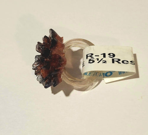 Burnt Orange Ring- size 5 1/2