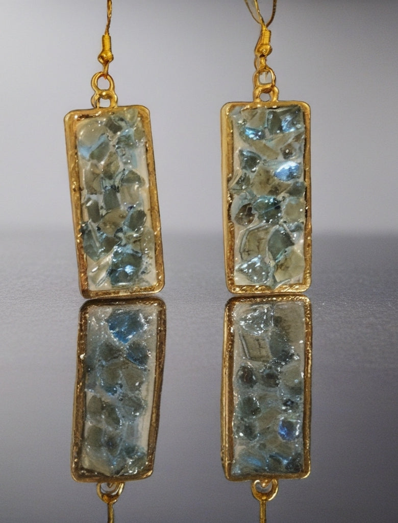 Crushed Glass Dangles