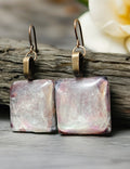 Square Moonstone Dangles