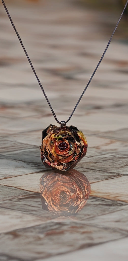 Clay Rose Pendant