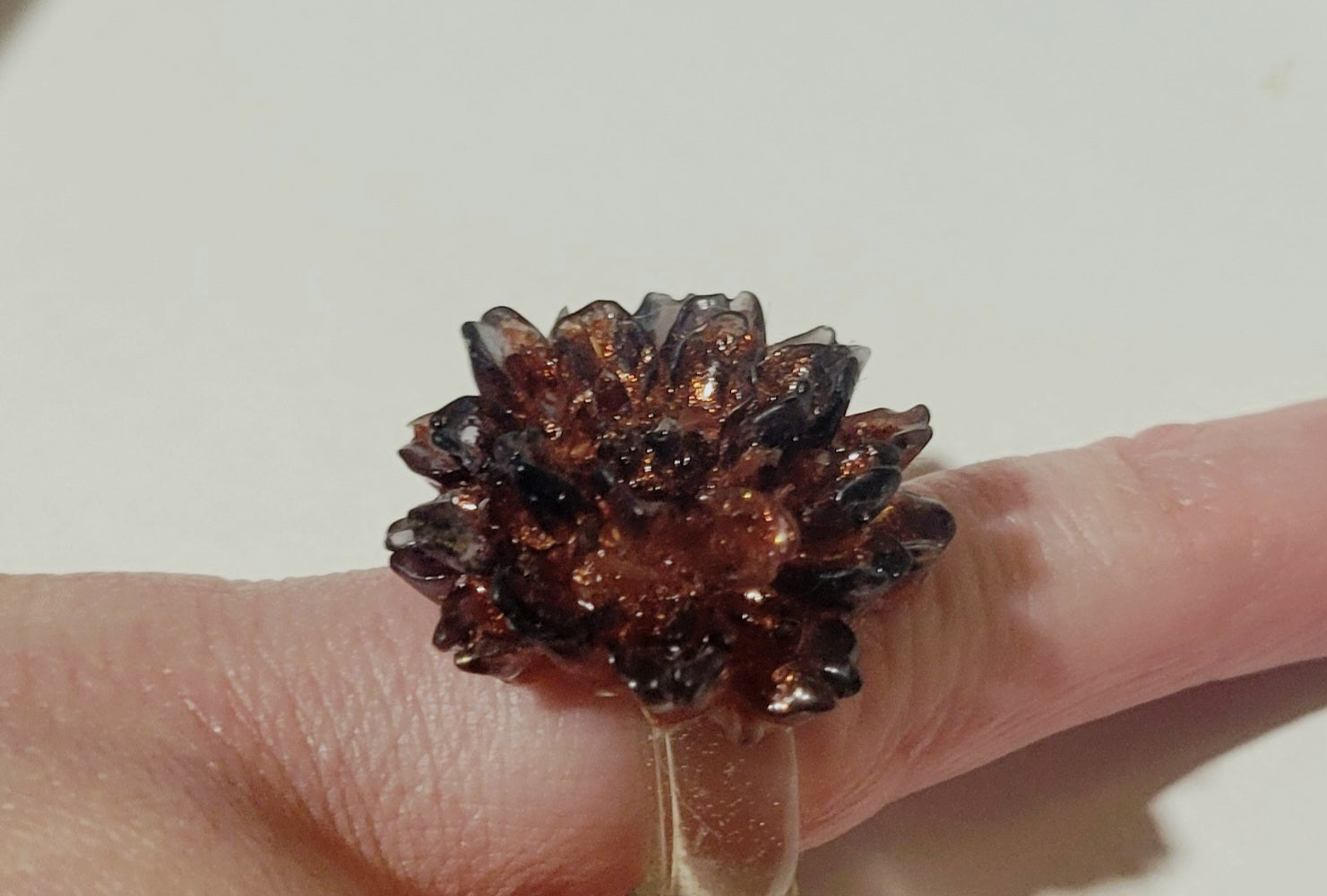 Burnt Orange Ring- size 5 1/2