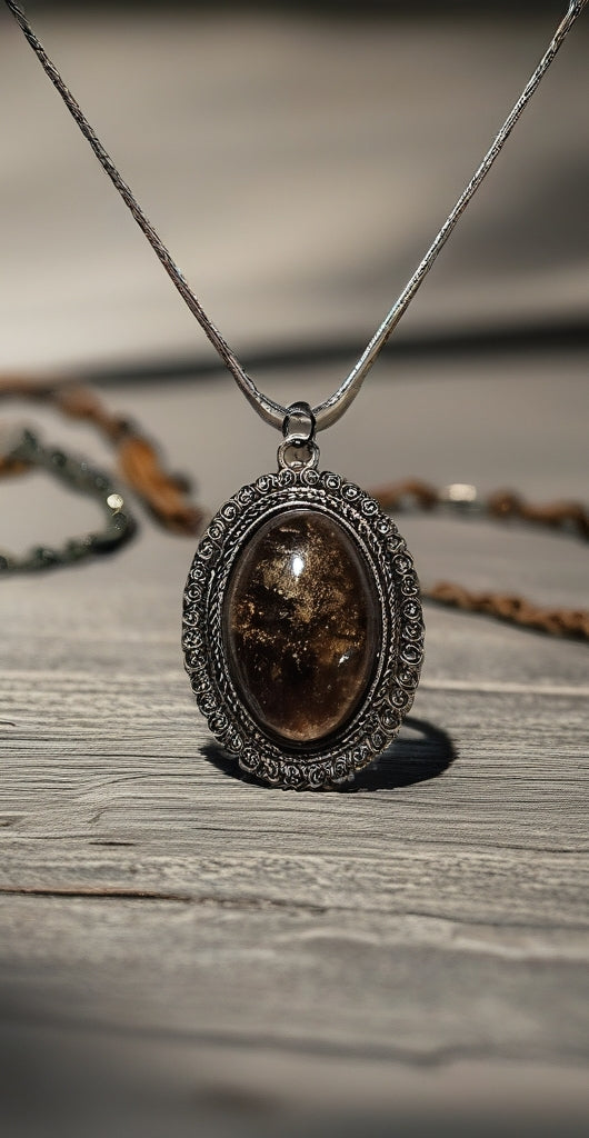 Chocolate Crystal Pendant