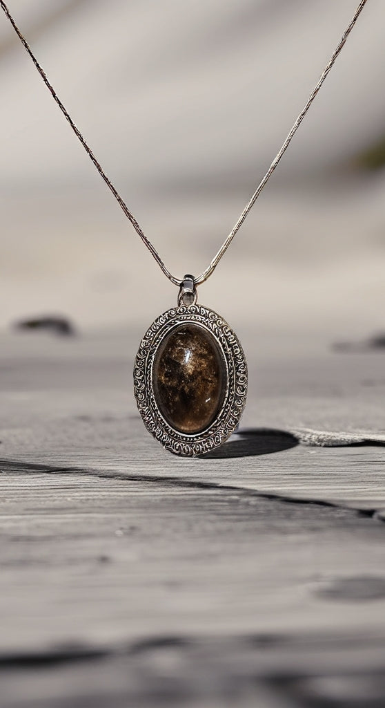 Chocolate Crystal Pendant