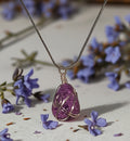 Honey Comb Ruby Pdndant